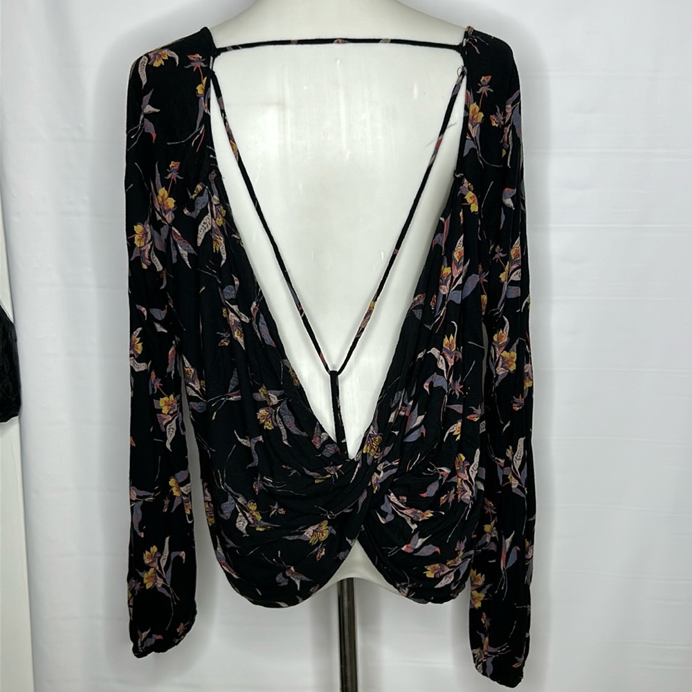 Free people floral top M